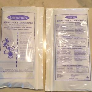 4/$10 Lansinoh breastmilk storage bags new 43